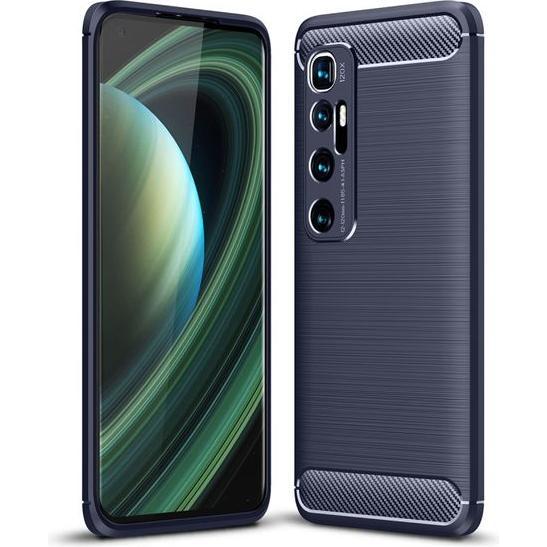 MU Style Carbon Fiber TPU Softcase Series (Xiaomi Mi 10 Ultra), Smartphone Hülle, Blau