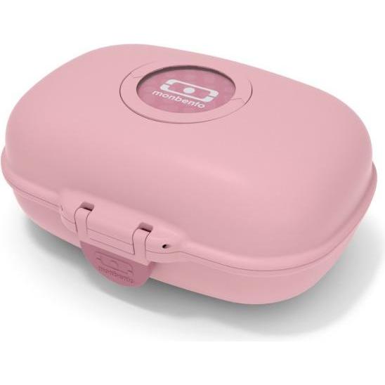 Monbento Kids Snack Box MB Gram Blush - Airtight Snack Box for Boys & Girls - Ideal for Lunches or, Lunchbox, Rosa