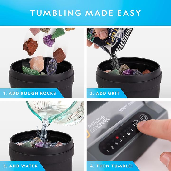 Produktbild National Geographic Hobby Rock Tumbler Kit