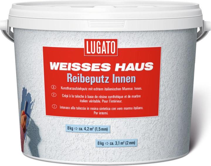 Lugato Maison blanche Crépi à frotter