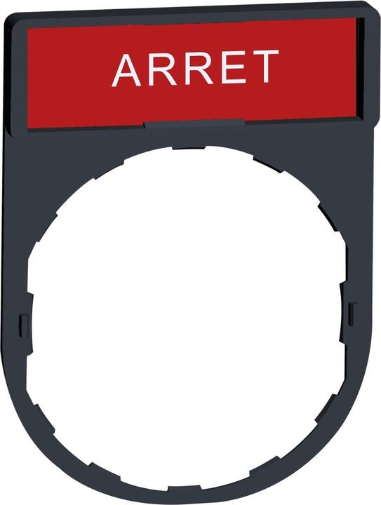 Produktbild Schneider Electric Schildträger 30x40mm, für Ř 22 Geräte, ZBY2104
