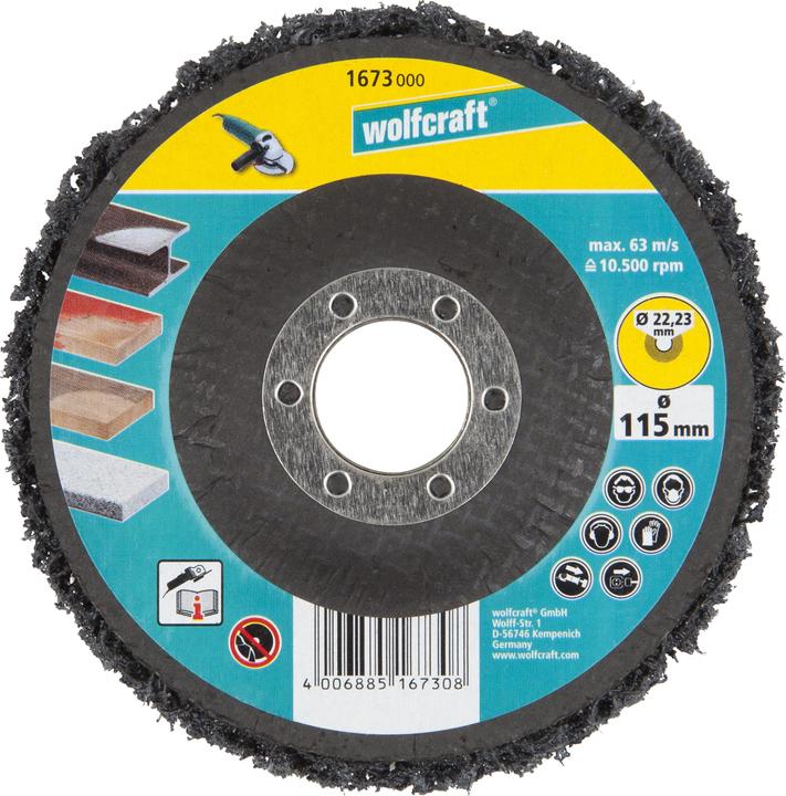 Produktbild wolfcraft 1 Universal-Reinigungsscheibe WS ø125mm