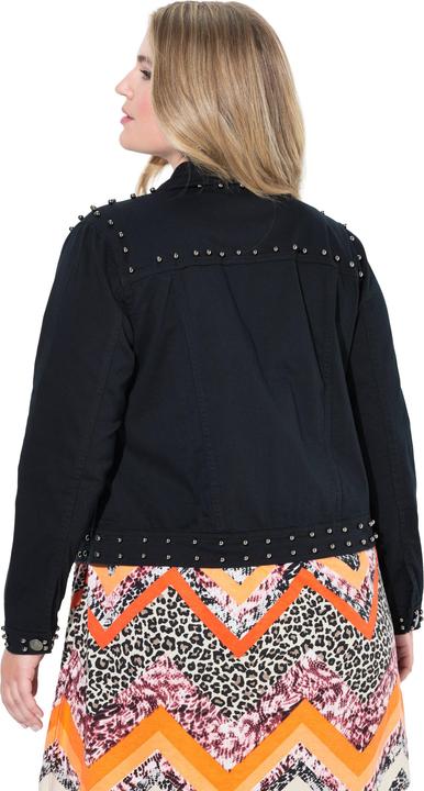 Produktbild Miamoda Jeansjacke, BlackBlack Denim, Zierperlen, Schmucksteine (46)
