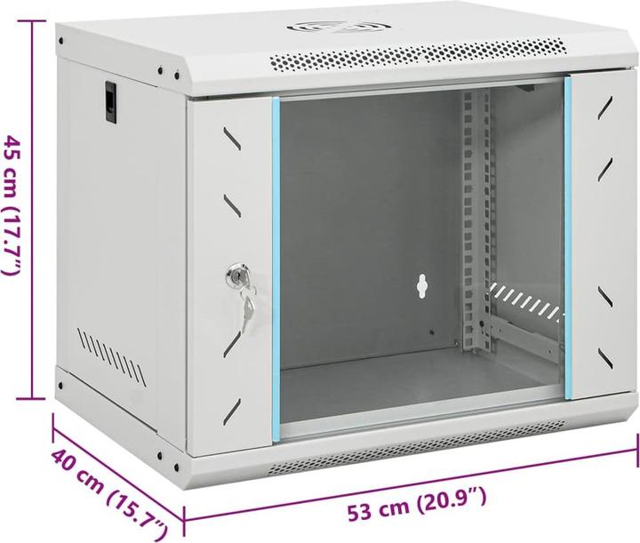 Actual product image vidaXL Lanzo (9 RU, 19 inch rack)