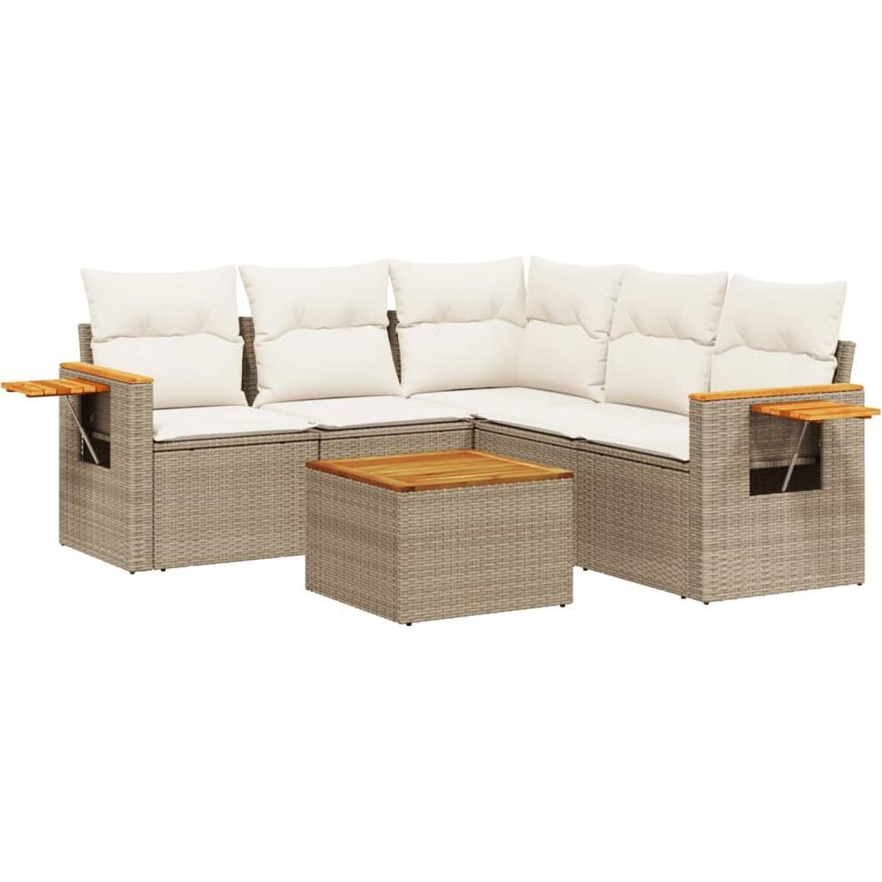 VidaXL, Gartenlounge, 10-tlg. Garten-Lounge-Set mit Kissen
