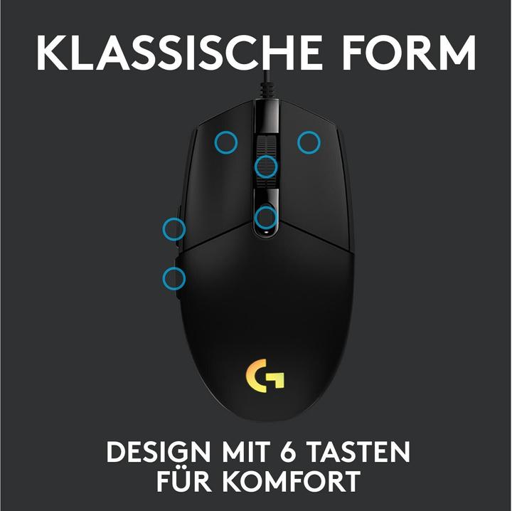 Produktbild Logitech G G203 Lightsync (Kabelgebunden)