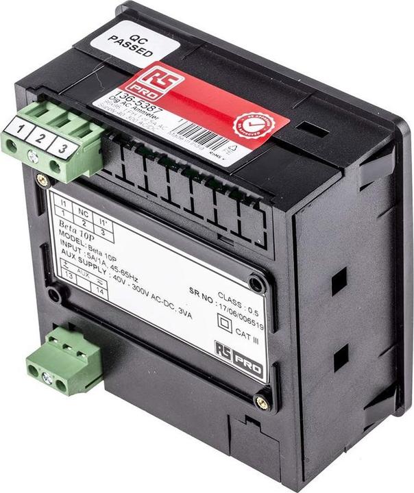 Produktbild RS PRO Dig Ammeter, 96x96, 1Ph, 40-300V ac/dc