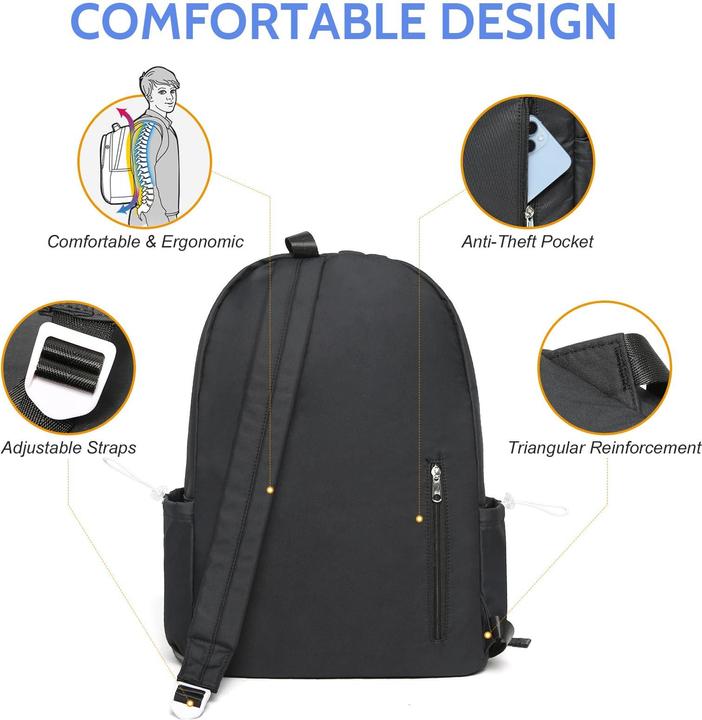 Produktbild Only-Bags.Store Rucksack Schule Teenager, Schulranzen, Daypack mit Laptopfach, wasserabweisende Schultasche (24 l)