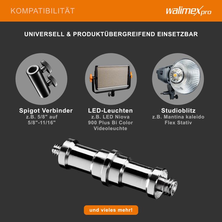 Produktbild Walimex Spigot 3/8 Zoll - 1/4 Zoll (Stativadapter)