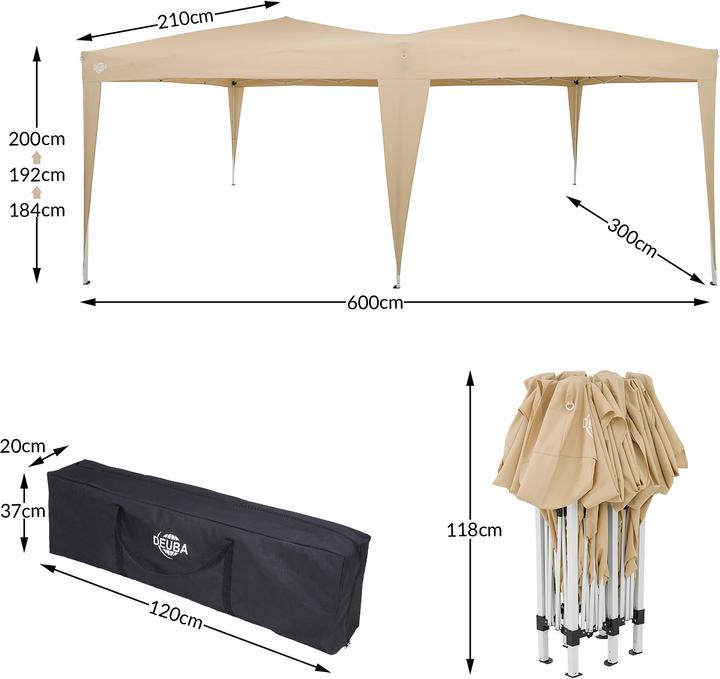 Actual product image Deuba Pavilion (300 cm, 600 cm)