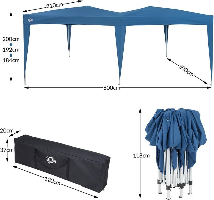 Immagine prodotto Deuba Padiglione (300 cm, 600 cm)