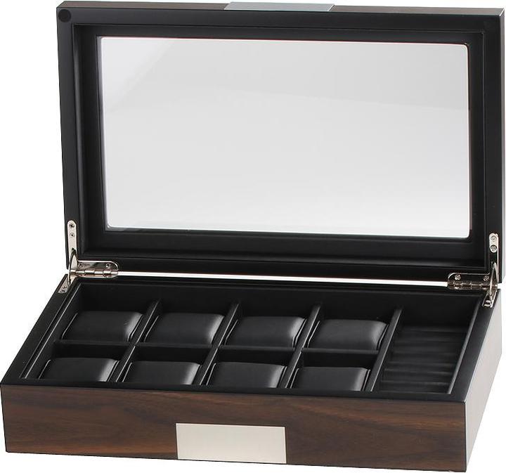Image du produit Rothenschild Montres box RS-2381-10W pour 8 montres + boutons de manchette