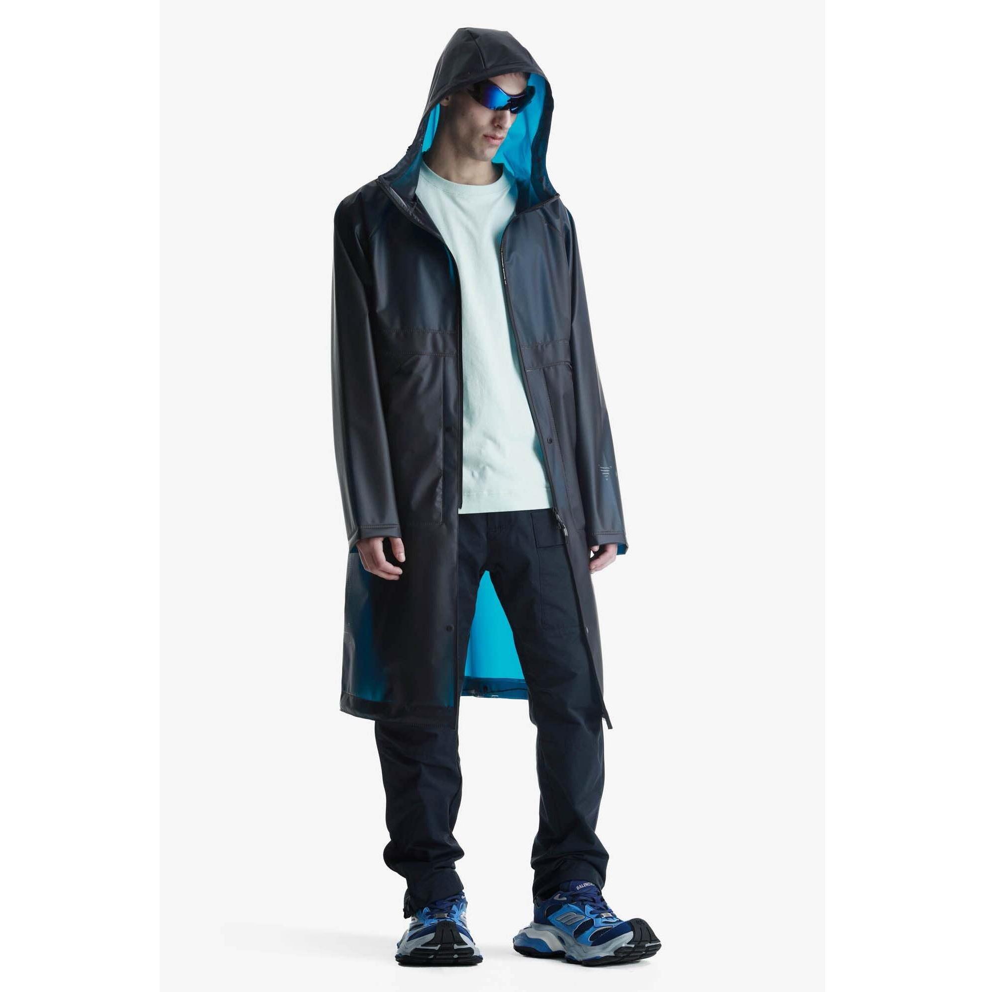 Thumbnail - Krakatau, Unisex, Jacke, regenjacke tranformabe verchweisst tethy (S), Blau, S