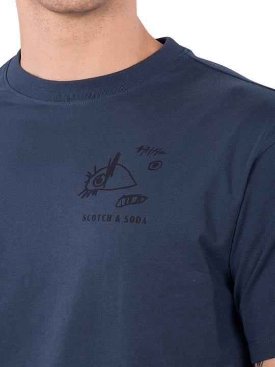 Produktbild Scotch & Soda Regular fit front and back artwork T-shirt (L)