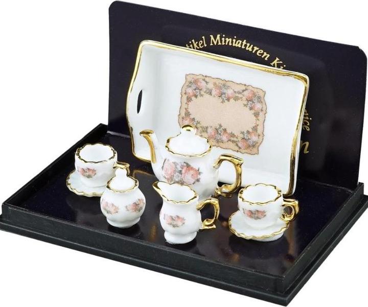 Actual product image Reutter 001.349/6 - Teaset Baronesse "Classic Rose", Miniature