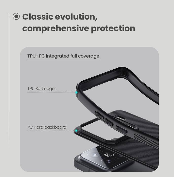 Produktbild Xiaomi Rückwandabdeckung - Nillkin Super Frosted PRO Back Cover für 15 Schwarz (Xiaomi 15)