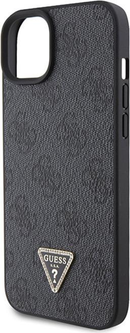 Productafbeelding Guess iPhone 15 Strass Driehoek Metalen Logo Case (Apple iPhone 15)