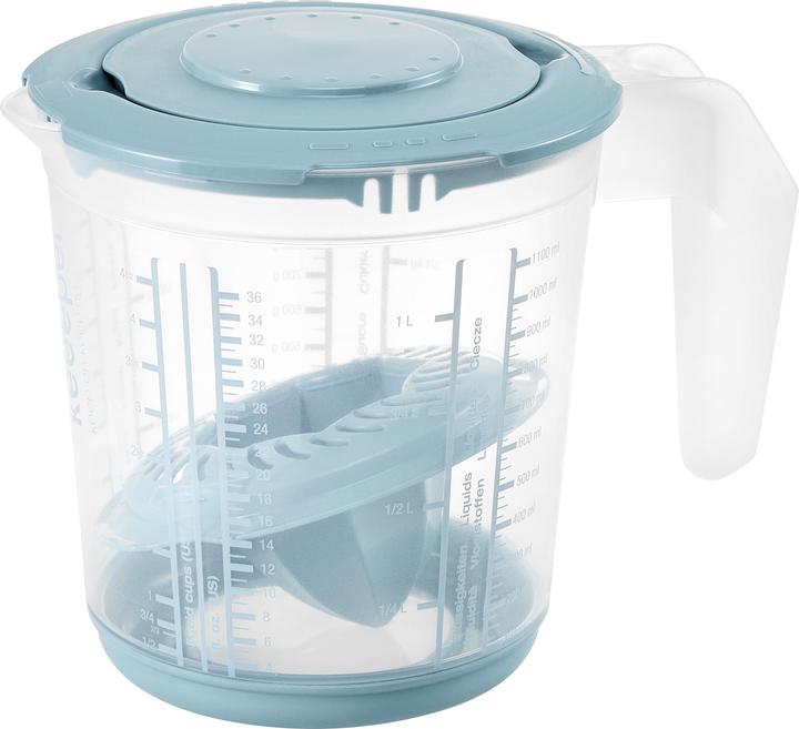 keeeper measuring jug set "matteo", PP, nordic-grey/transparent (1000 ml)