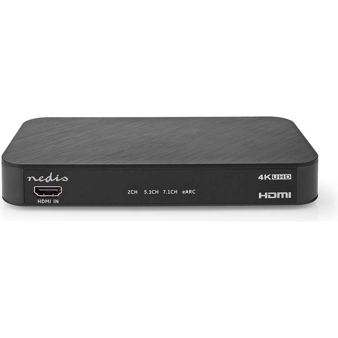 Nedis Digital Audio Converter 2-Weg Anschlüsse – Eingang: DC Power / 1x HDMI™ Eingang Anschlüs (0.06 m, 3.5mm Klinke (AU...