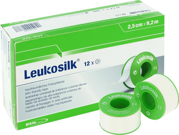 Actual product image BSN LEUKOSILK 9.2MX2.5CM, 12 pcs PFL (12 x)