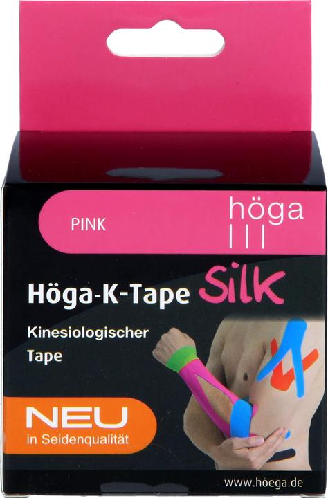 Actual product image Höga K-Tape Silk 5 cm x 5 m pink KinesiologyTape, 1 pc. plaster (1 x)