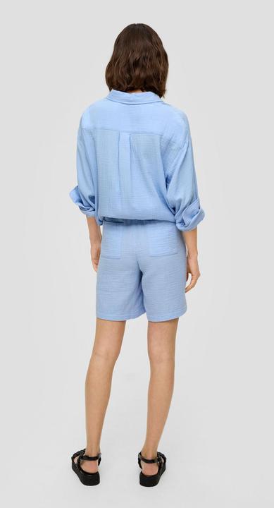 Image du produit s.Oliver Hose Baumwoll-Shorts mit Elastikbund und Musterstruktur (34)