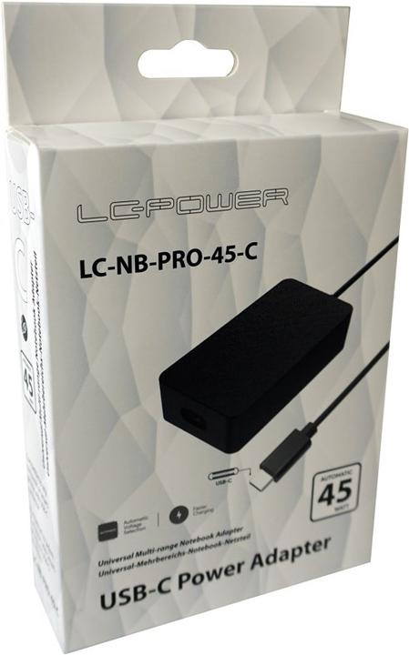 Produktbild LC-Power Netzteil NB Notebook-Netzteil LC-NB-PRO-45-C (45 W)