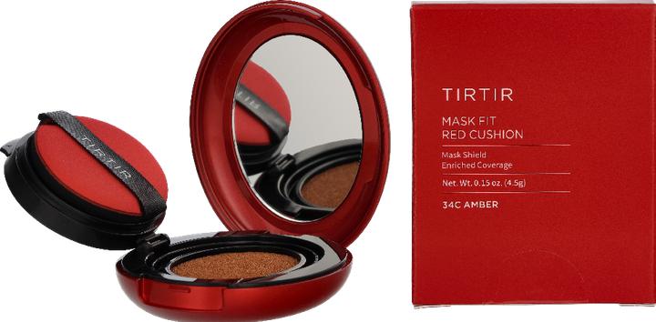 Actual product image TirTir Mask Fit Red Cushion Foundation Mini Size - Full Coverage, Weightless (Ambergris)