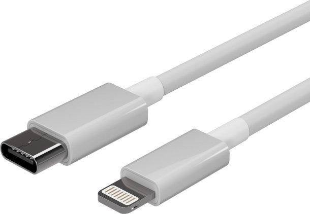 Produktbild S-Conn USB Ladekabel USB-C > 8-Pin Stecker PD weiss 1,5m (1.50 m, USB 2.0, 18 W)