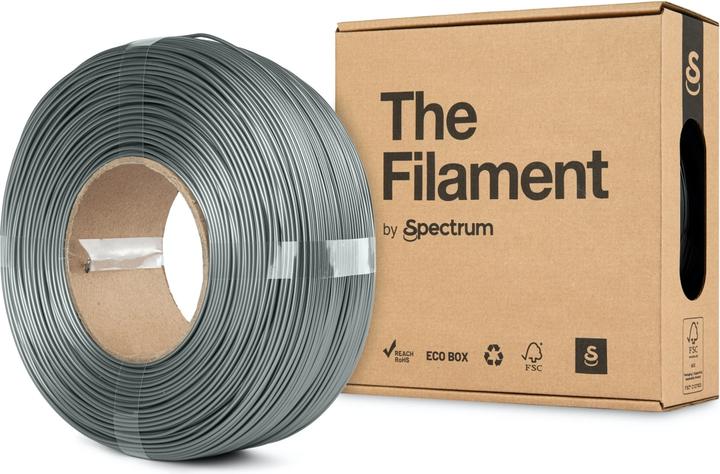 Produktbild The Filament ReFill PETG 1.75mm SILVER ALUMINIUM 1kg (PETG, 1.75 mm, 1000 g)