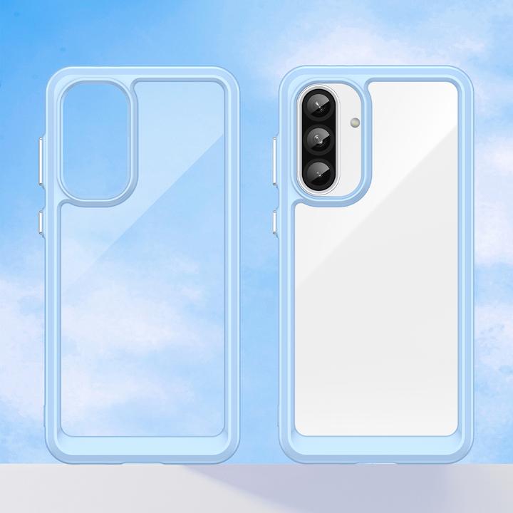 Immagine prodotto Hurtel Back panel cover Outer Space Case for Samsung Galaxy A56 Cover with Flexible Frame - Blue (Samsung Galaxy A56)