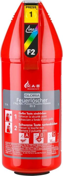 Actual product image Gloria Powder fire extinguisher (A, B, C)