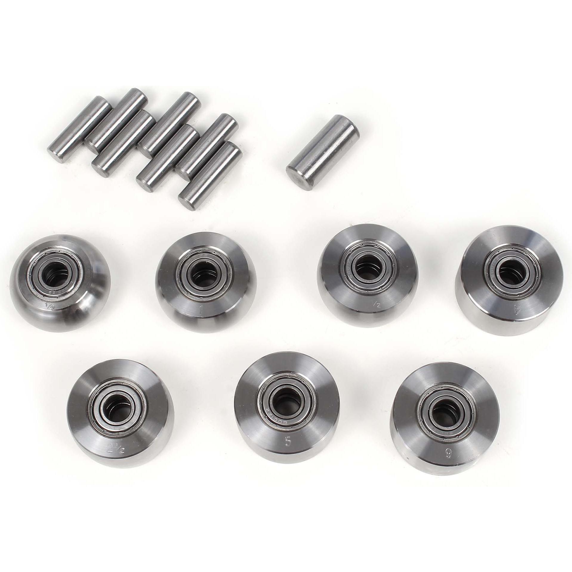 Thumbnail - Wiltec, Fahrzeug Werkzeug, Rollenstreckmaschine English Wheel 15mm 6 Rollen Blechbearbeitung Metall