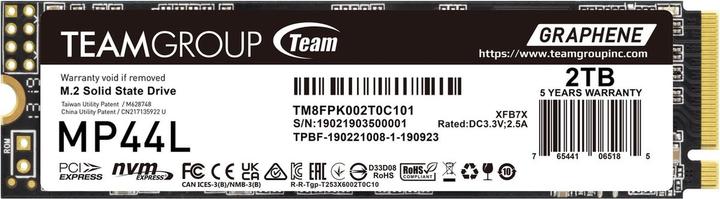 Actual product image Teamgroup MP44L (2000 GB, M.2 2280)