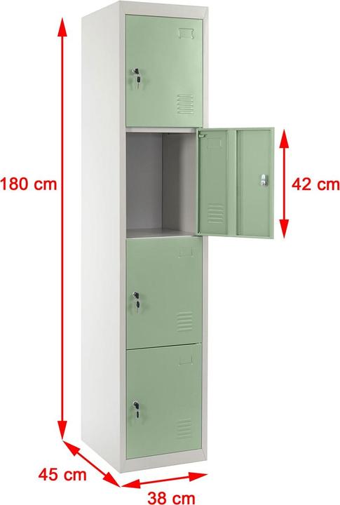 Produktbild Jamb Schliessfach Spind (38 cm, 180 cm)