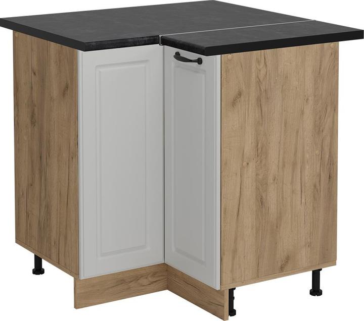 Anthrazit, Goldkraft Eiche, Weiss, Weiss Landhaus