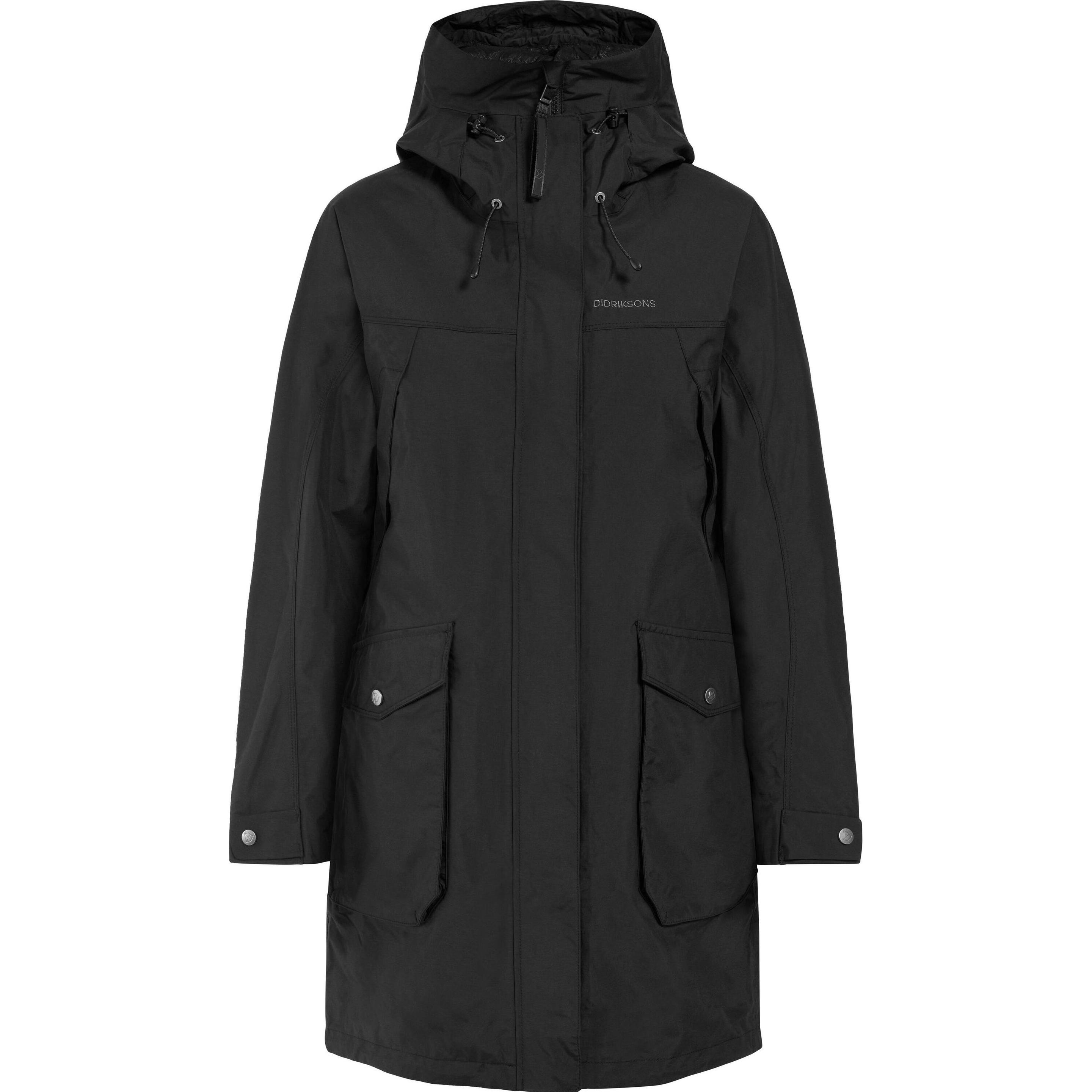 Didriksons, Damen, Jacke, damenjacke thelma (38, S), Schwarz, 38, S