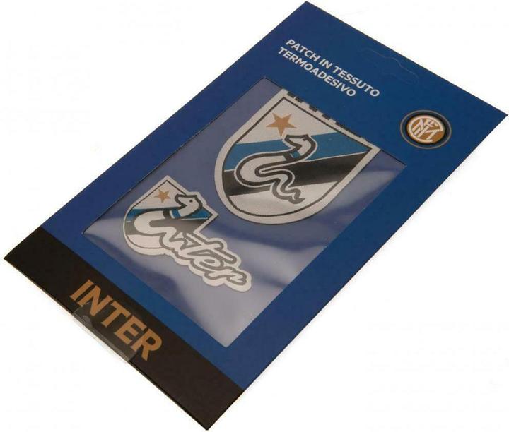 Productafbeelding Inter Milan FC Logo strijkbare stickerset 2 stuks (2 x)
