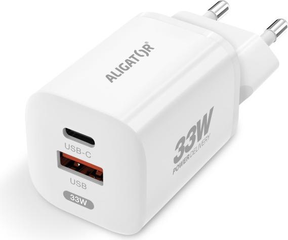 Productafbeelding Aligator CHPD0021 mobiele lader Universeel Wit AC Snelladen Binnen (33 W)