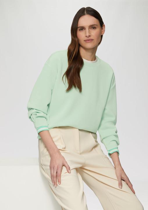 Produktbild s.Oliver Sweatshirt Scuba-Sweatshirt aus Modalmix mit Faltendetail (46)