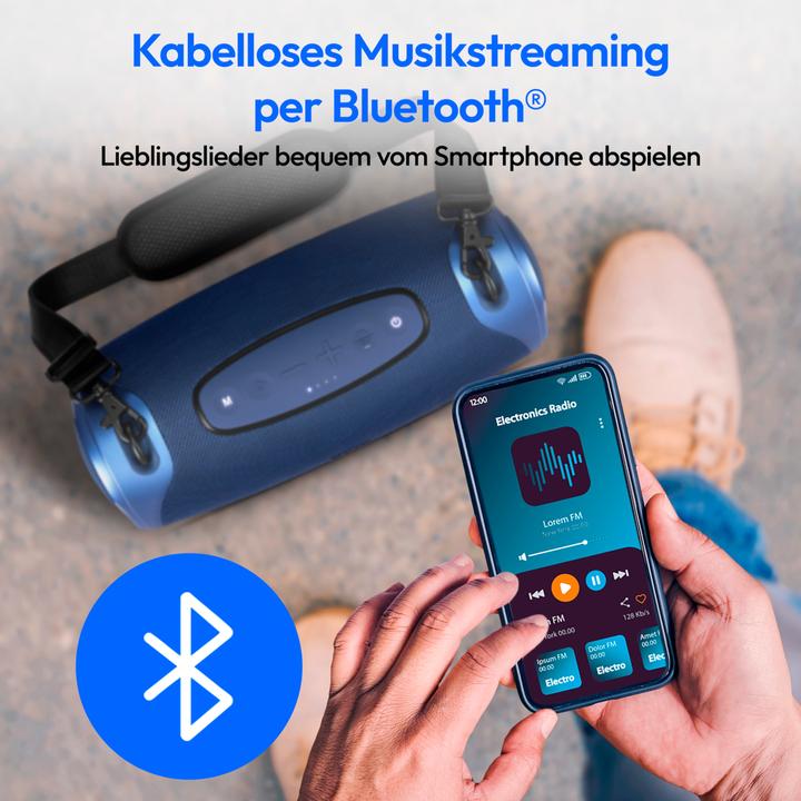 Actual product image Medion LIFE® P61762 Portable Bluetooth® speaker (47 h)