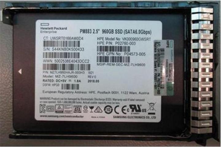 HPE SSD 960GB 25 Inch SFF (960 GB, 2.5")