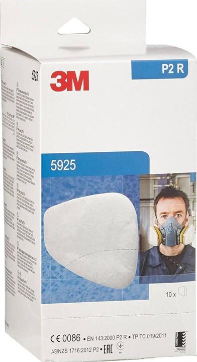 Actual product image 3M P2 Particle insert filter 5925 (Replacement respirator filter)
