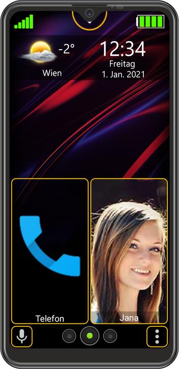 Produktbild Bea-Fon M6s Schwarz (32 GB, Schwarz, 6.26", Dual SIM, 4G)