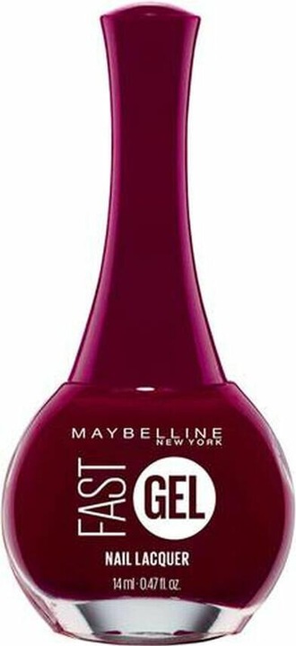 Actual product image Maybelline New York Fast gel nail polish (13 Possessed Plum, Gel-Effect Nail Polish)