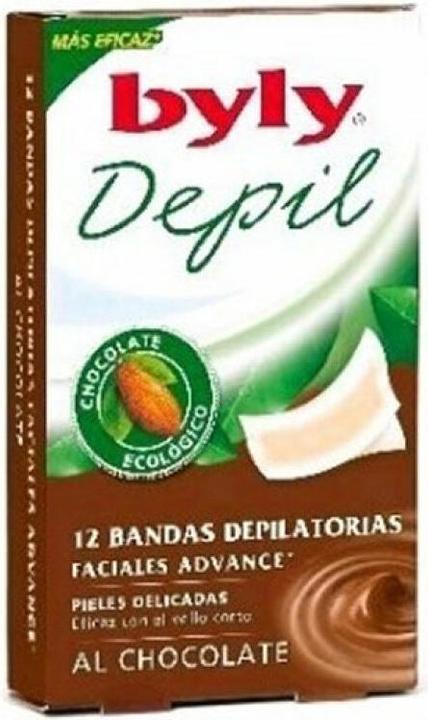 Image du produit Byly DEPIL bandas faciales chocolat 12 uds (12 x)