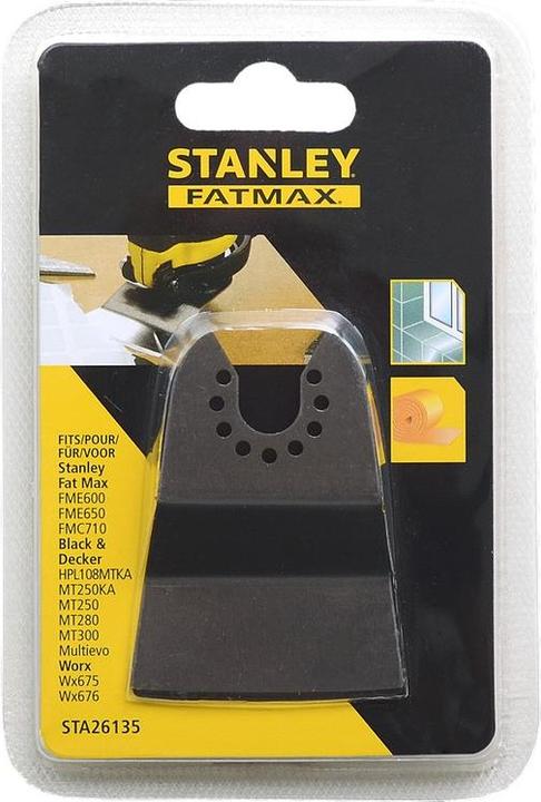 Productafbeelding Stanley Multi-Tool stalen spatel, vast 52x26mm, voor het verwijderen van bijvoorbeeld lijmresten, tapijt (5.20 cm)