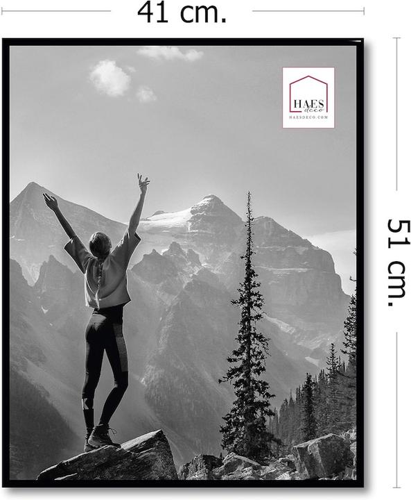 Produktbild Haes Deco Deco Kunststoff-Fotorahmen 40x50 cm EF7B Easy Frame Schwarz (40 x 50 cm)