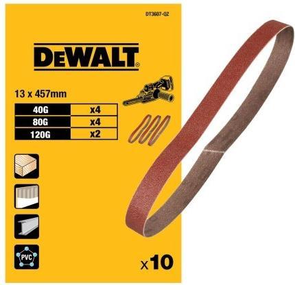 Image du produit DeWalt Schleifband Bandfeile 13x457mm 40G-120G (120g, 40g, 80g)