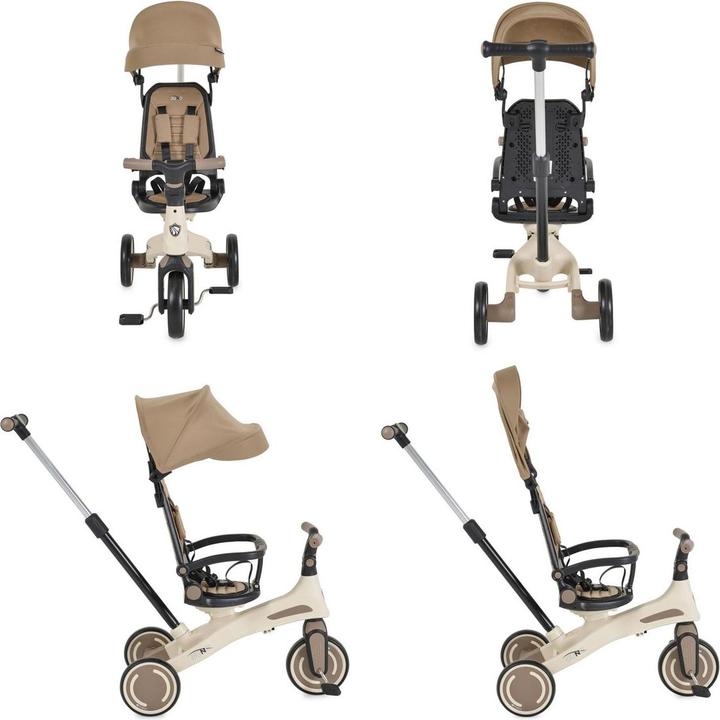 Produktbild Byox Juno braunes Dreirad mit Schiebegriff